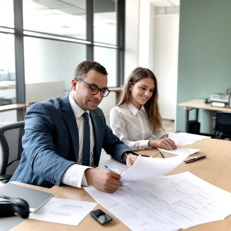 Beratungsszene bei Varnelis Büro Bern